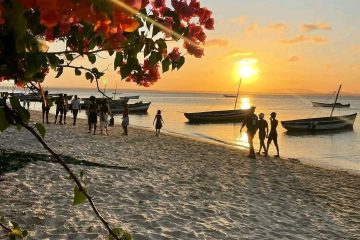 Sun set in Ramena beach